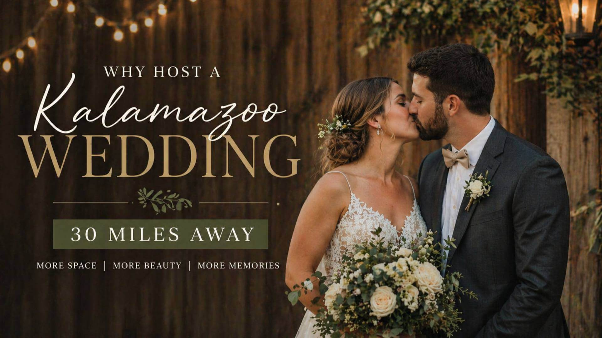 Kalamazoo wedding outdoor venue scenic Southwest Michigan