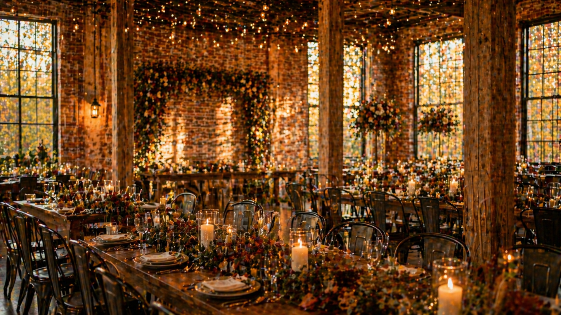 fall wedding venue Michigan rustic reception autumn decor